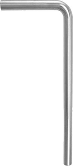 Megatherm 32mm Forkromet Avgangsrør Vinkel 220x250mm for Kloakk og Avløp