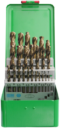 DJ TOOLS spiralborsett DIN338 HSS-Co5 1-13Ã0,5mm