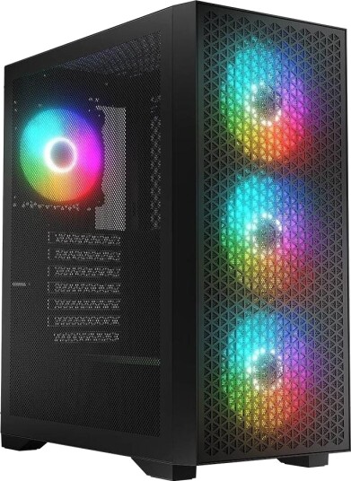 Logic Concept Dart Pro Midi Tower ARGB ATX 4 harddiskplasser 340mm GPU 3x120mm ARGB-vifter Svart