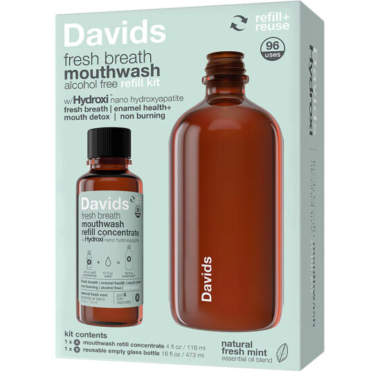 Hydroksyapatitt Munnvann DAVIDS Hydroxi Fresh Breath Kit