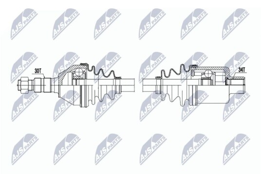 Nty Drivaksel NTY NPW PL 160 Nty Drivaksel NTY NPW PL 160