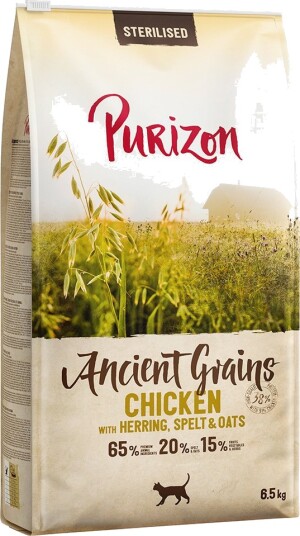 Purizon Tørrfôr Adult Urkorn Sterilised Med Kylling Fisk 2 X 6.5 kg