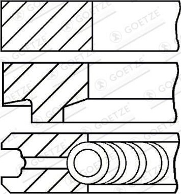 Stempelringsett GOETZE ENGINE 08-146108-00