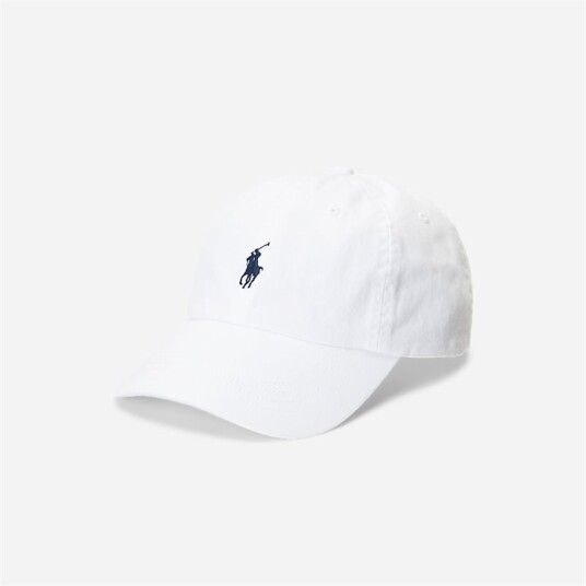 Ralph Lauren Cotton Chino Ball Cap White/ Newport Navy