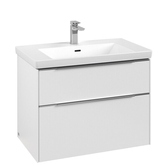 Villeroy & Boch  Subway 3.0 Servantskap m/2 skuffer 772x576x478 mm Hvit Matt