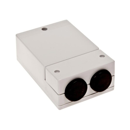 Universal elboks 120x80x43mm plastkapsling med skruer