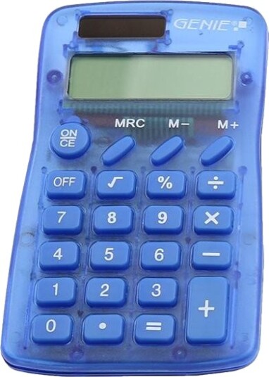 Genie Valuex 12595 Kalkulator 8 Siffer Blå