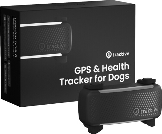 Tractive Dog 6 GPS Tracker for Hund - Sort - Helseovervåking