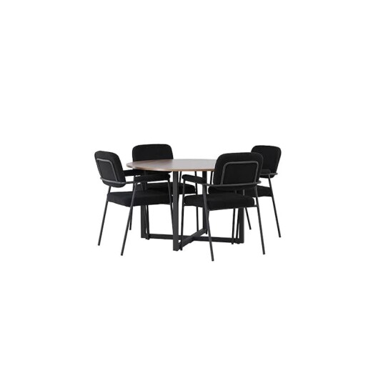 Venture Home Spisegruppe Venture Home Durango Ø120 cm med 4 stk Yesterday Stoler GR23926