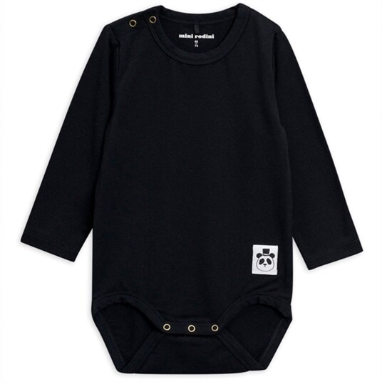 Mini Rodini Black Basic Body 80-86