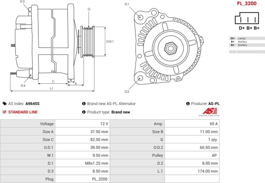 AS PL A9645S Dynamo AS PL A9645S Dynamo