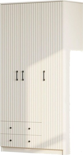 Ivon Garderobe 105x210 cm - Matt Hvit