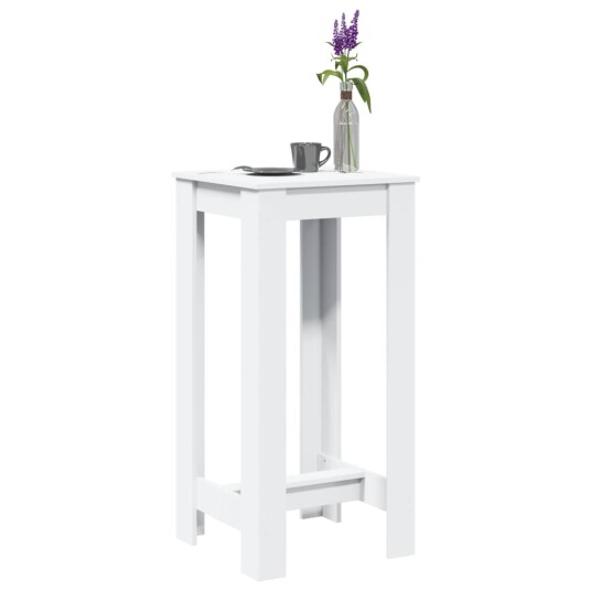 Barbord hvit 51x50x103,5 cm konstruert tre Barbord hvit 51x50x103,5 cm konstruert tre
