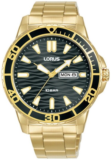 Lorus Herreklokke RH362AX9 Sport Grå/Gulltonet stål Ø42 mm Lorus Herreklokke RH362AX9 Sport Grå/Gulltonet stål Ø42 mm
