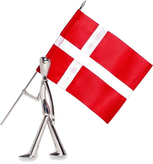 Kay Bojesen Royal Guard flaggbærer figurin 18 cm Polished steel