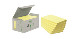 Post-it 100 % gjenvunnet 127x76 mm, 6 stk. Post-it 100 % gjenvunnet 127x76 mm, 6 stk.