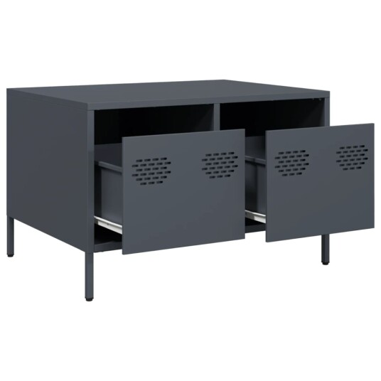 TV-benk antrasitt 68x50x43,5 cm kaldvalset stål 8721102929977 TV-benk antrasitt 68x50x43,5 cm kaldvalset stål 8721102929977