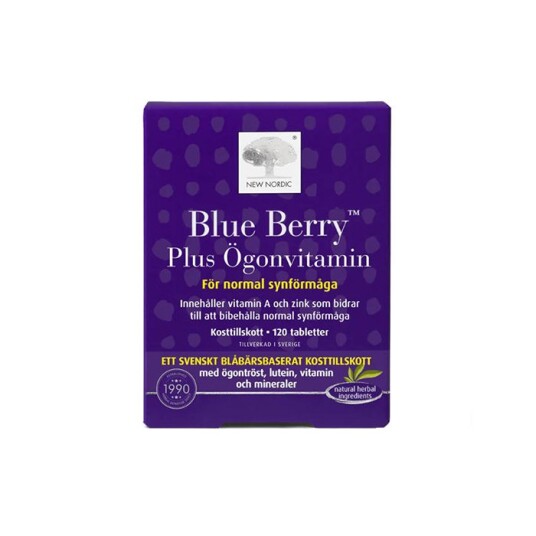 Blue Berry Plus Øyenvitamin 120 tabletter
