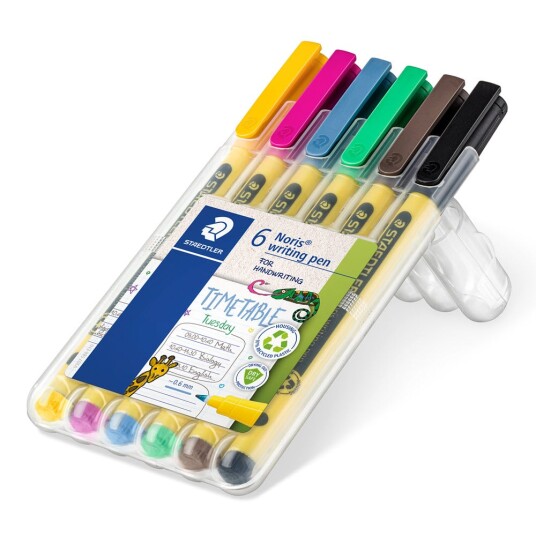 Fineliner Staedtler Noris 0,6 mm ass 6 Fineliner Staedtler Noris 0,6 mm ass 6