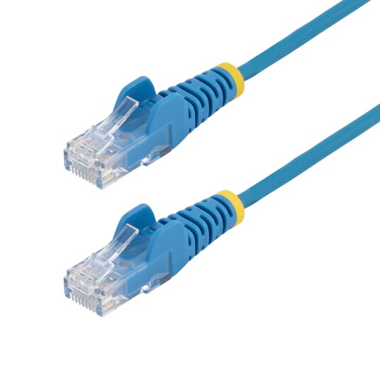 StarTech 7m Blue Slim CAT6 Ethernet Cable Snagless RJ45 LSZH 28AWG Pure Bare Copper Network Patch Cable/Cord
