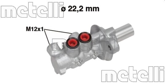 Hovedbremsesylinder METELLI 05 0757 Hovedbremsesylinder METELLI 05 0757