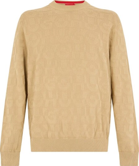 Boss Herre Strikkevarer Beige S,