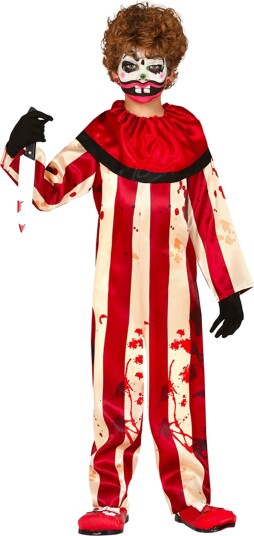 Fiestas Guirca Morderklovn Jumpsuit Barn Kostyme X-Small 78388