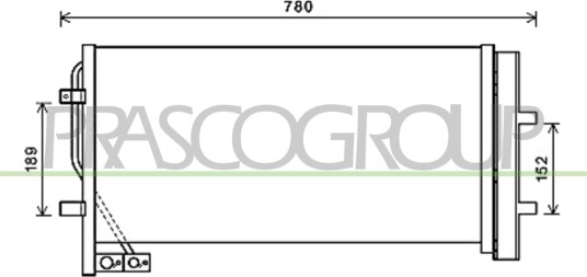 PRASCO AD830R002 Radiator motorkjøling PRASCO AD830R002 Radiator motorkjøling