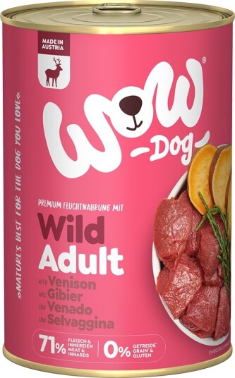 Wow Våtfôr Adult Vilt 6 X 400 G