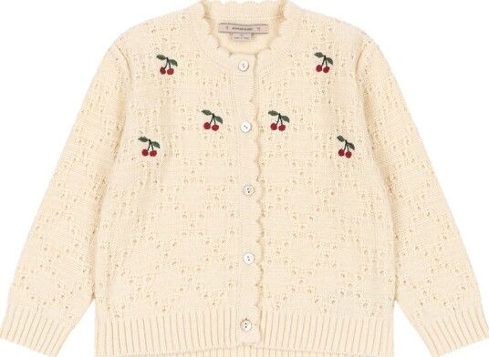 Konges Sløjd Cardigan Kokosnøtt Strikk Smørkrem Konges Sløjd 1½ år (86) Cardigan Hvit