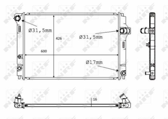 Radiator NRF 58382 Radiator NRF 58382