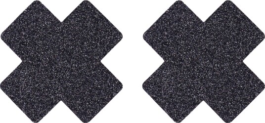 Espa Nipple Covers Kors Svart Glitter One size 58445