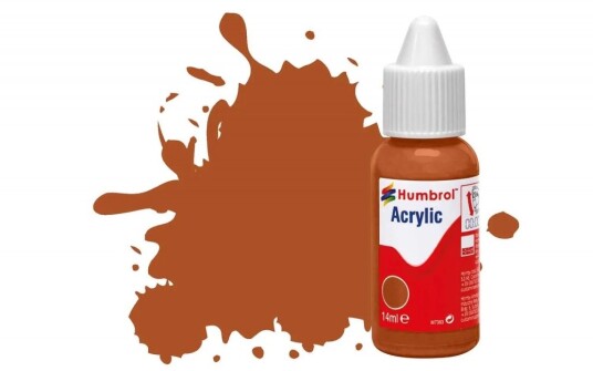 Humbrol Akryl No 62 Leather - Matt 14ml Dropper Bottle