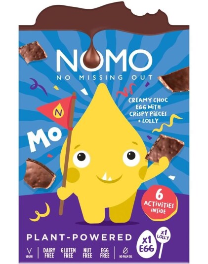 NOMO Monsters Crispy Egg & Lolly   Vegansk Sjokoladeegg og Kjærlighet 92 gram