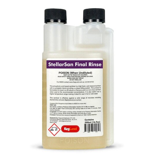 StellarSan Final Rinse 500ml skummende syreholdig skyllemiddel