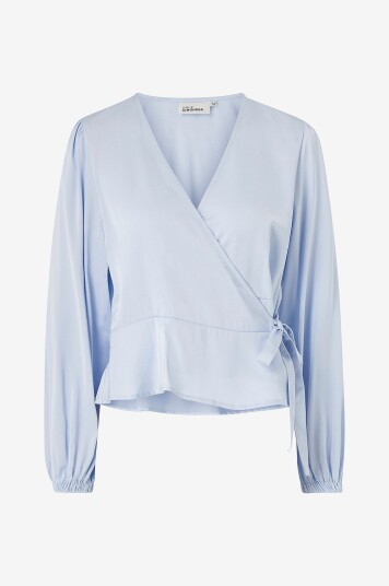 Karen By Simonsen Omslagsbluse kbThorun Blouse Blå