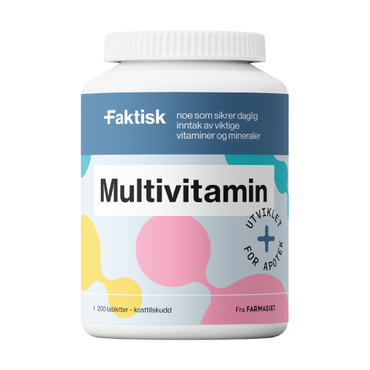 Faktisk Multivitamin tabletter 200 stk. Faktisk Multivitamin tabletter 200 stk.