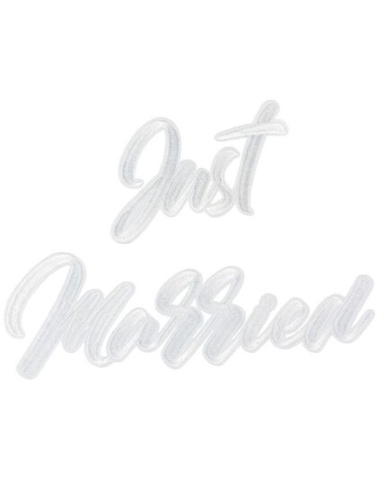 JUST MARRIED Hvit Patch JUST MARRIED Hvit Patch