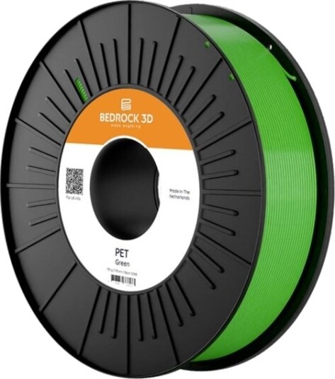 Bedrock 3D PET Filament 2.85 mm 750 g Grønn PET-0317B075