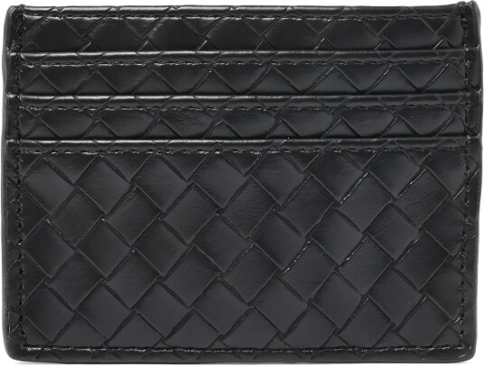 Gina Tricot Braided Card Holder   Black   ONE SIZE