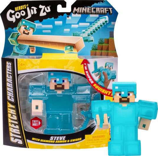 Goo Jit Zu Minecraft Steve Figurer i Plast