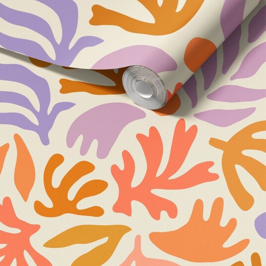 Namly Design Contact Paper Fargerikt Bladmønster / Peel and Stick CPRLHI6KQ