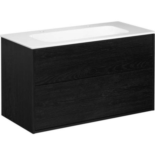 Gustavsberg Artic møbelpakke 100x47 cm sort eik/hvit Gustavsberg Artic møbelpakke 100x47 cm sort eik/hvit