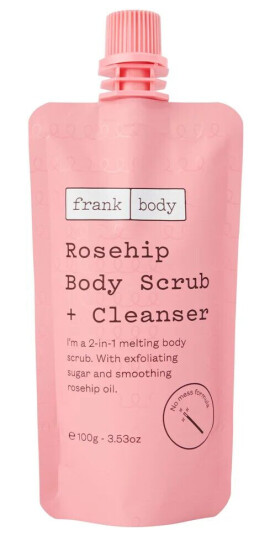 Frank Body Rosehip Body Scrub + Cleanser 100 g