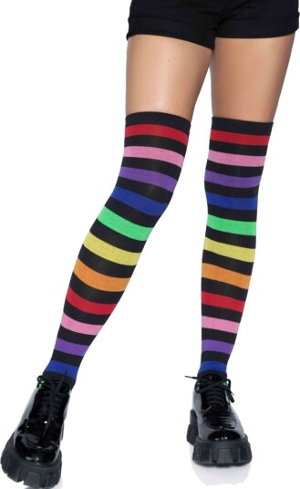 Svarte Rainbow Knesokker