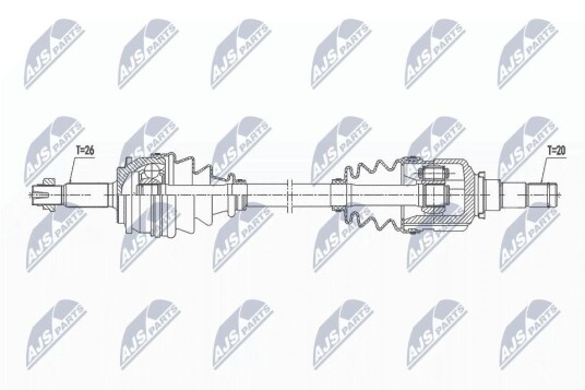 Nty Drivaksel NTY NPW TY 135