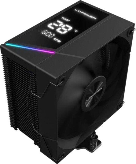 LC-Power LC-CC-120-DB6 CPU-kjøler 12 cm 600-2200 RPM Svart LC-Power LC-CC-120-DB6 CPU-kjøler 12 cm 600-2200 RPM Svart