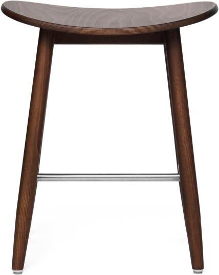 Massproductions - Icha Stool H 500 Walnut Stained Beech Utan Klädsel Krakker Chris Martin Tre Farget