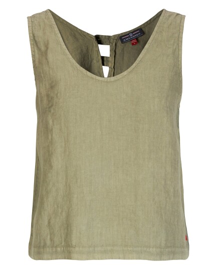 Amundsen Sports Safari Linen Top Womens Olive Ash M