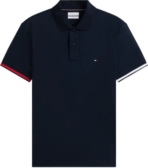 Tommy Hilfiger Liquid Cotton Cuff Slim Polo Navy XXL